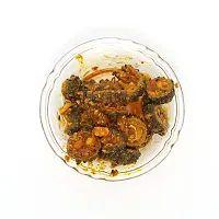 Chattkare Homemade Karela Pure Veg 250g Pickle Achar-Traditional Bengal Taste-Glass Jar-thumb2