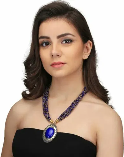 Elegant Designer Multi Layered Beaded Necklace Set