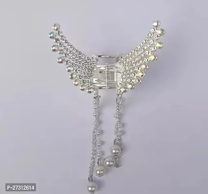 Shimmering Silver Alloy Emerald Brooches For Women