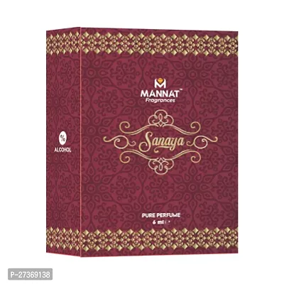 Sanaya Attar, Concentrated Pure Perfume Oil 6 ML RollOn, Long-Lasting Attar For Men  Women (Unisex)