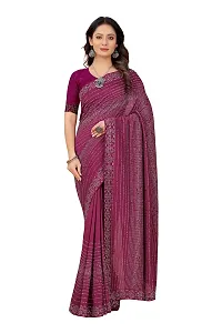 Ready Pleated Saree with Fashionable Mask - 5400 (Maroon)-thumb2