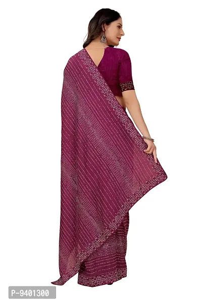 Ready Pleated Saree with Fashionable Mask - 5400 (Maroon)-thumb2