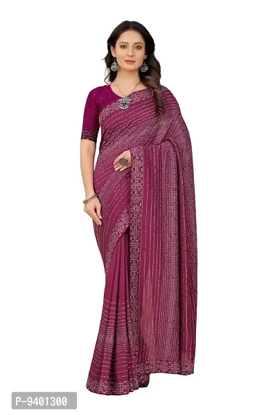 Ready Pleated Saree with Fashionable Mask - 5400 (Maroon)-thumb0