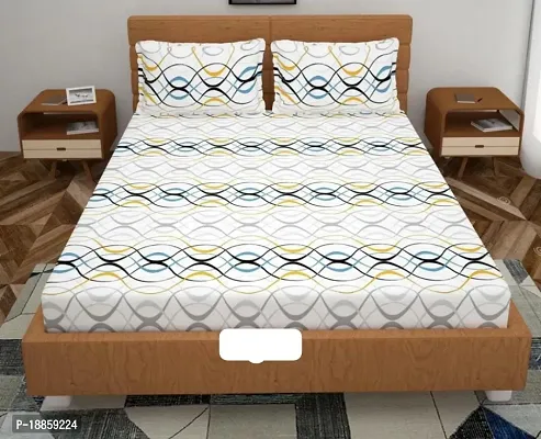 Comfortable Polycotton Double Bedsheet with Two Pillow Covers