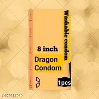 DRAGON CONDOM REUSABLE CONDOM SLEEVE EXTENDER INCH MEN WASHABLE CONDOM SILICON CONDOM FOR MEN-thumb2