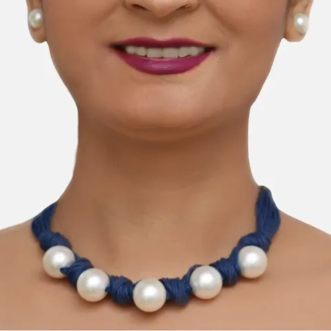 Stylish Fancy Designer Dori Pearl Necklaces For Women