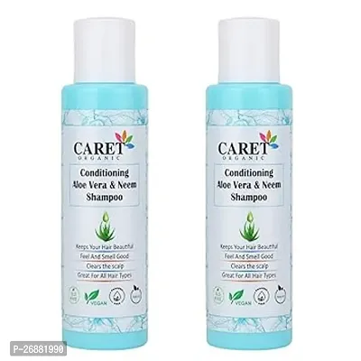 Classic Aloevera Conditioning Shampoo With Neem For Smoother and Shiner Hair Sls and Paraben Free Pack Of 2