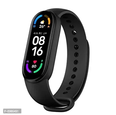 A225_M6 PLUS Multi Watch Face, Fitness Tracker smart band (pack of 1)  (Black Strap, Size : FREE)