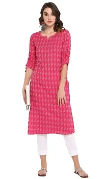 UMA FABRIC Women's Pure Cotton Straight Kurta-thumb1