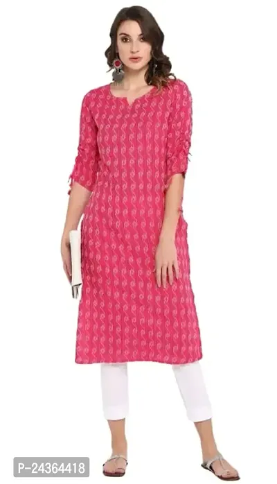 UMA FABRIC Women's Pure Cotton Straight Kurta-thumb2