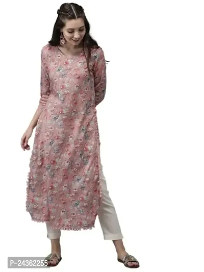 UMA FABRIC Fashions Pure Cotton Printed Straight Kurta/Kurti for Women/Girls