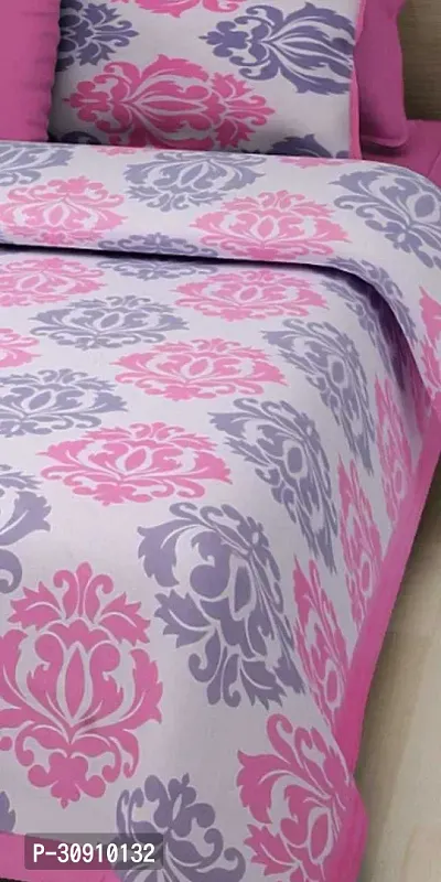 Comfortable Cotton Printed King Bedsheet With Pillow Covers-thumb2