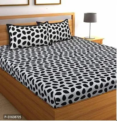 Stylish Cotton Double 1 Bedsheet + 2 Pillowcovers