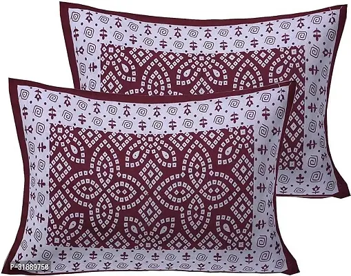 Comfortable Multicoloured Cotton Printed 1 Bedsheet + 2 Pillowcovers-thumb4