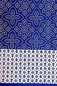 Stylish Blue Cotton Printed 1 Bedsheet 2 Pillowcovers For Double Bed-thumb2