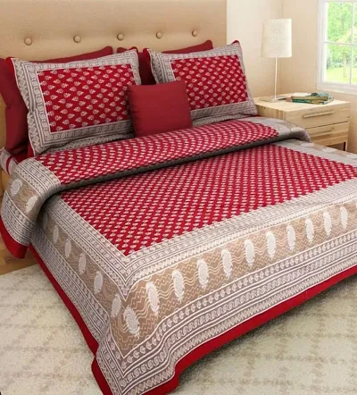 Attractive Cotton Double Bedsheets