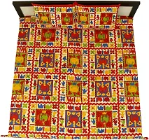 Comfortable Multicoloured Cotton Printed 1 Bedsheet + 2 Pillowcovers-thumb2