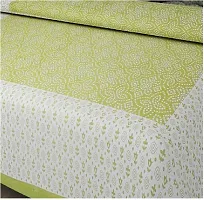 Stylish Green Cotton Printed 1 Bedsheet 2 Pillowcovers For Double Bed-thumb1