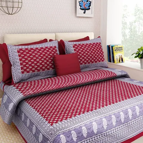 Cotton Printed Double Bedsheets