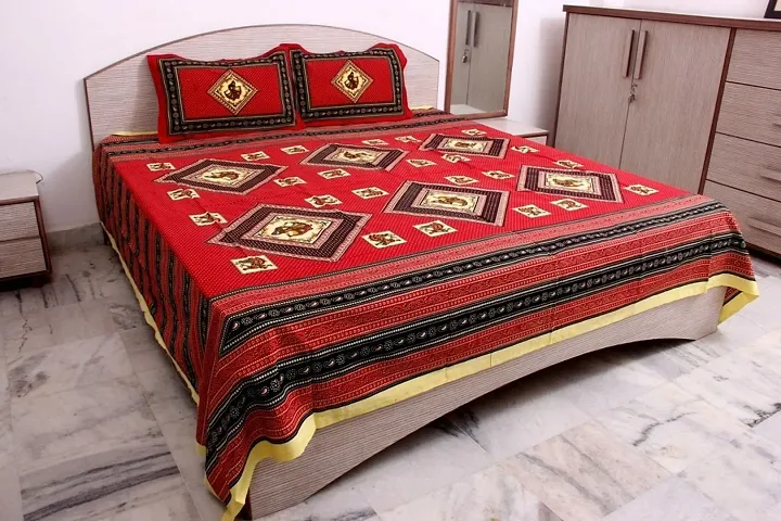 Cotton Printed Double Bedsheets Vol 1