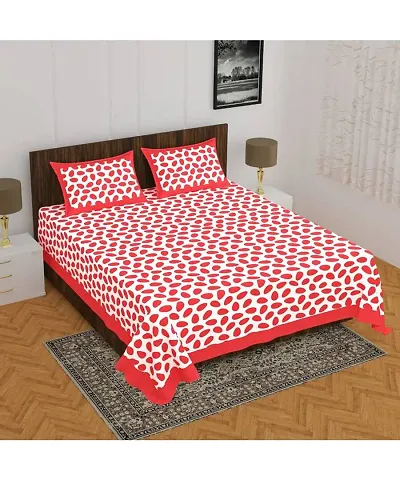 Printed 82x92 Inch Cotton Bedsheets