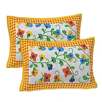 Comfortable Cotton Printed Double Bedsheet with Two Pillow Covers-thumb2