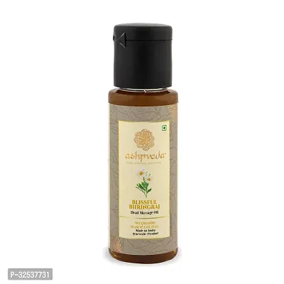 Blissful Bhringraj Head Massage Hair Oil  Essential Ayurvedic Herb Enriched Hair Oils for Headache Relaxation  Stress  Natural Hair Growth  Shine 30 ml