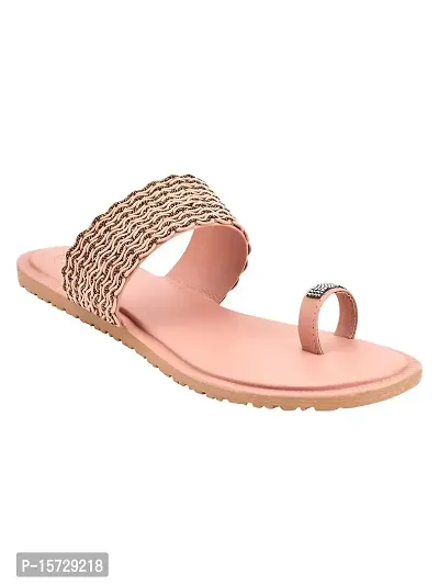 TRYME Fashionable Stylish Ethnic Flat Sandal Sandal For Womens And Girls-thumb4