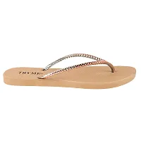 TRYME Fashionable Stylish Casual Slip On Flipflip Flat Sandals For Women's And Girls Flip Flop-thumb2