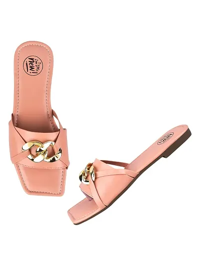 TRYME Fashionable And Comfortable Stylish Flat Sandal For Women's And Girls