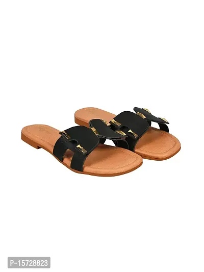 TRYME Comfortable Fashionable Stylish Flat Sandal For Women's And Girls