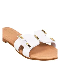 Try Me Women's Fashion Sandal Soft, Comfortable and Stylish Flat Sandals Slipper for Women  Girls-thumb2