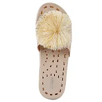 TRYME Fashionable Flower Design Stylish Comfortable Slip-on Flat Sliper/Sandal For Women's And Girls-thumb4
