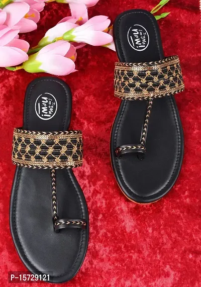 Buy Try Me Kolhapuri Chappal for Women Stylish Flat Fashion