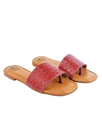 TRYME Fashionable And Comfortable Stylish Ethnic Flat Sandal For Women's And Girls-thumb2