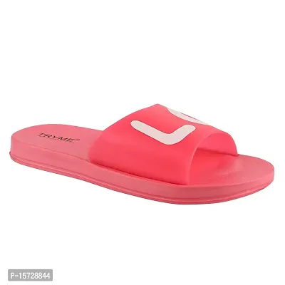 TRYME Slip On Slippers Flip Flop For Women And Girls-thumb0