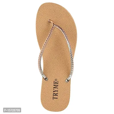 TRYME Fashionable Stylish Casual Slip On Flipflip Flat Sandals For Women's And Girls Flip Flop-thumb5