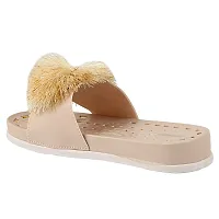TRYME Fashionable Flower Design Stylish Comfortable Slip-on Flat Sliper/Sandal For Women's And Girls-thumb2