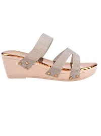 TRYME Fashionable Stylish Ethnic Heel Wedges Sandal Wedges Heel Sandal For Womens And Girls-thumb4