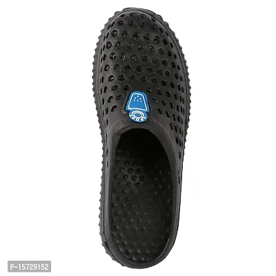 TRYME Flipflop Clogs and Mules Deisgn on Top Lightweight Clogs Slip On Flip Flop for Mens and Boys Black-thumb5