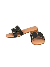 TRYME Comfortable Fashionable Stylish Flat Sandal For Women's And Girls-thumb2