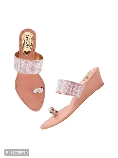 TRYME Fashionable Stylish Ethnic Heel Sandal Wedges Sandal Sandal For Womens And Girls