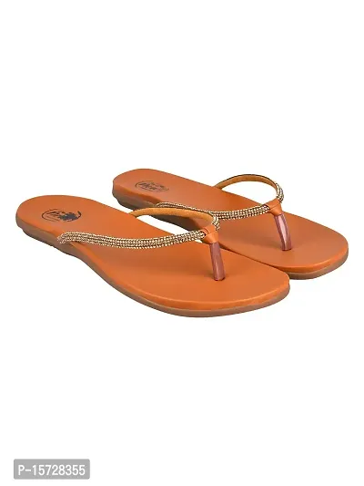 TRYME Fashionable And Comfortable Stylish T Strap Flat Sandal For Women's And Girls-thumb4