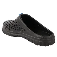 TRYME Flipflop Clogs and Mules Deisgn on Top Lightweight Clogs Slip On Flip Flop for Mens and Boys Black-thumb3