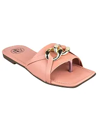 TRYME Fashionable And Comfortable Stylish Flat Sandal For Women's And Girls-thumb4