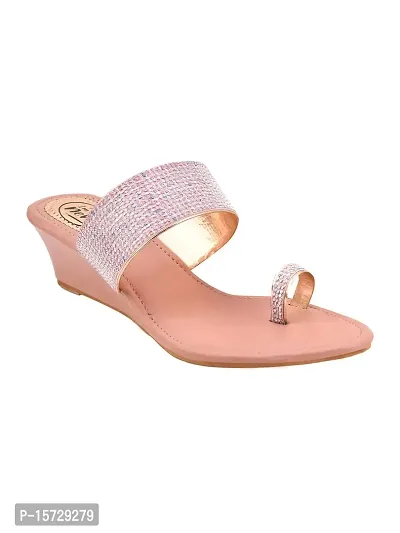 TRYME Fashionable Stylish Ethnic Heel Sandal Wedges Sandal Sandal For Womens And Girls-thumb4