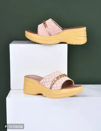 TRYME Fashionable Stylish Ethnic Wedges Heel Sandal For Womens And Girls-thumb2