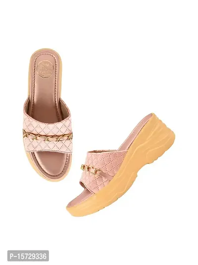 TRYME Fashionable Stylish Ethnic Wedges Heel Sandal For Womens And Girls