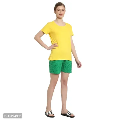 AYVINA Women Shorts Combo Pack of 2 with Pockets Elastic Waistband Regular Stylish Night Wear Cotton Super Soft Comfortable (S to 2XL Size)-thumb3