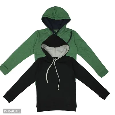Ayvina Full Sleeve Hooded Neck Sweatshirts/Hoodies for Boys and Girls Pack of 2-thumb0